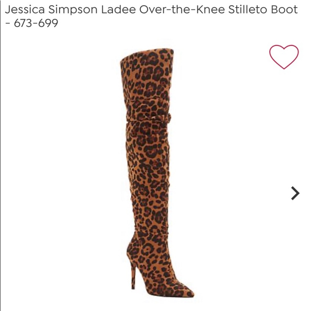 Jessica Simpson over the knee stiletto boots